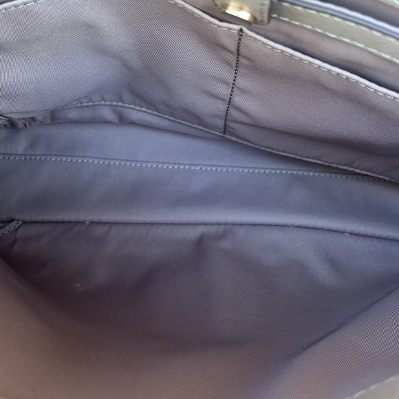 Tory Burch Gray Structured Leather Tote - Picture 9 of 15